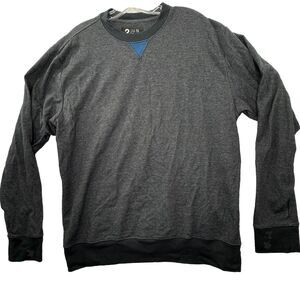 2UNDR Mens Sports Performance First Base Layer Long‎ Sleeve Size XL Grey Black